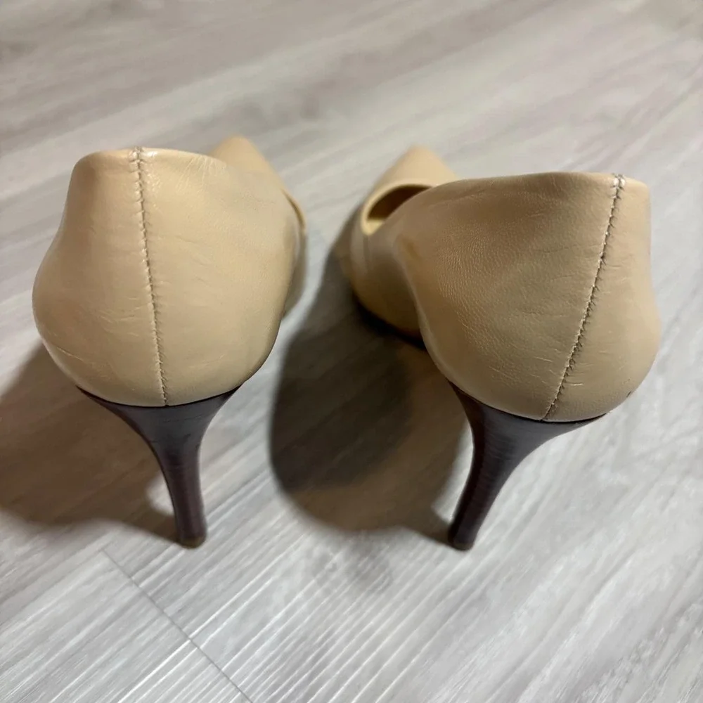 Lauren Ralph Lauren Nude Pointed-Toe Stiletto Heels